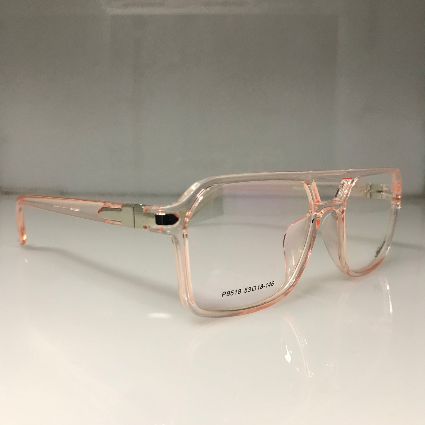 Attractive Transparent frame glasses new design with