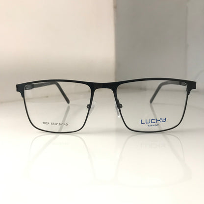 Full rim metallic rectangular frame