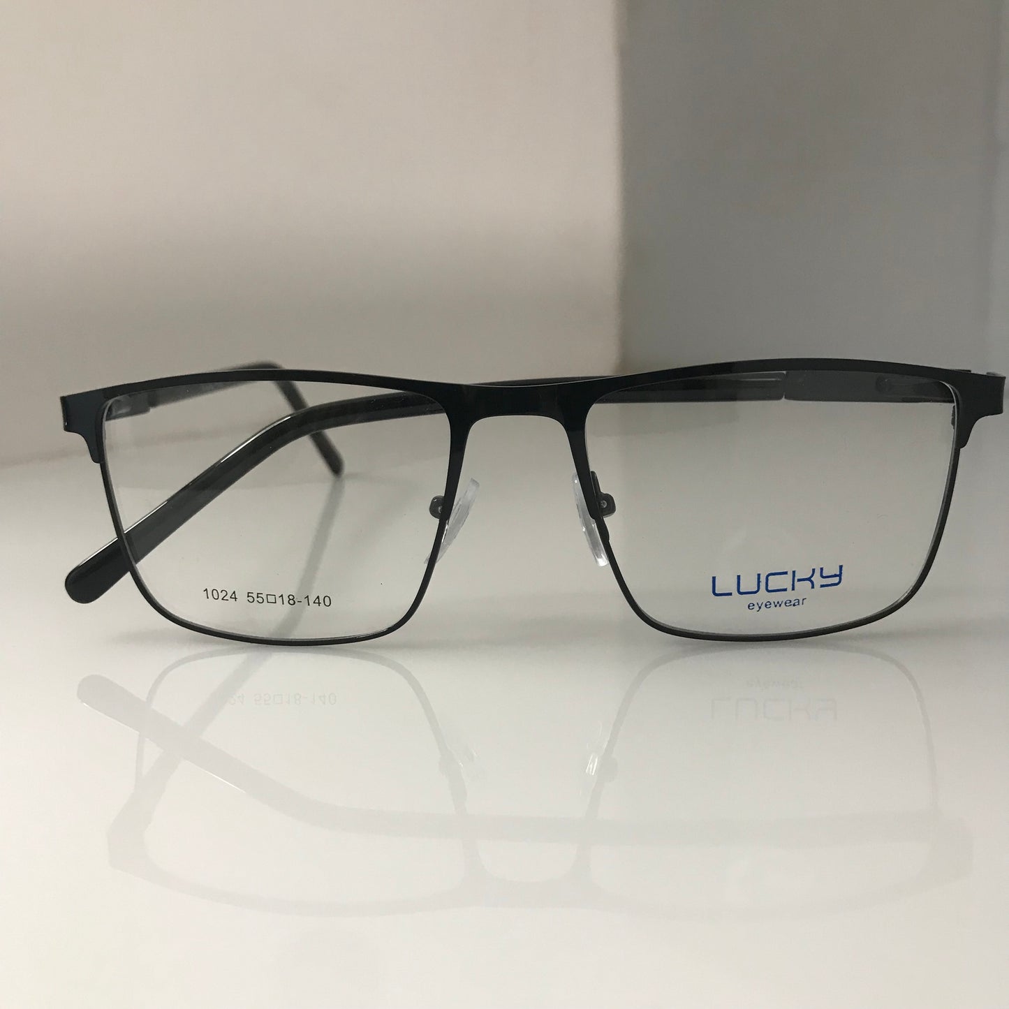 Full rim metallic rectangular frame