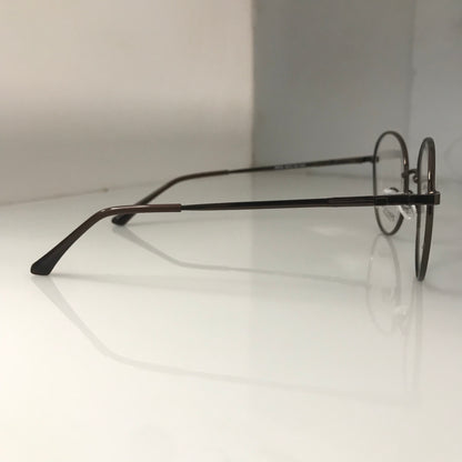 Round glasses with metallic frame