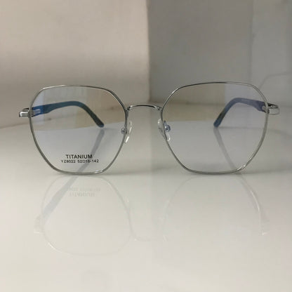 Executive Silver-Tone Glasses with metal frame