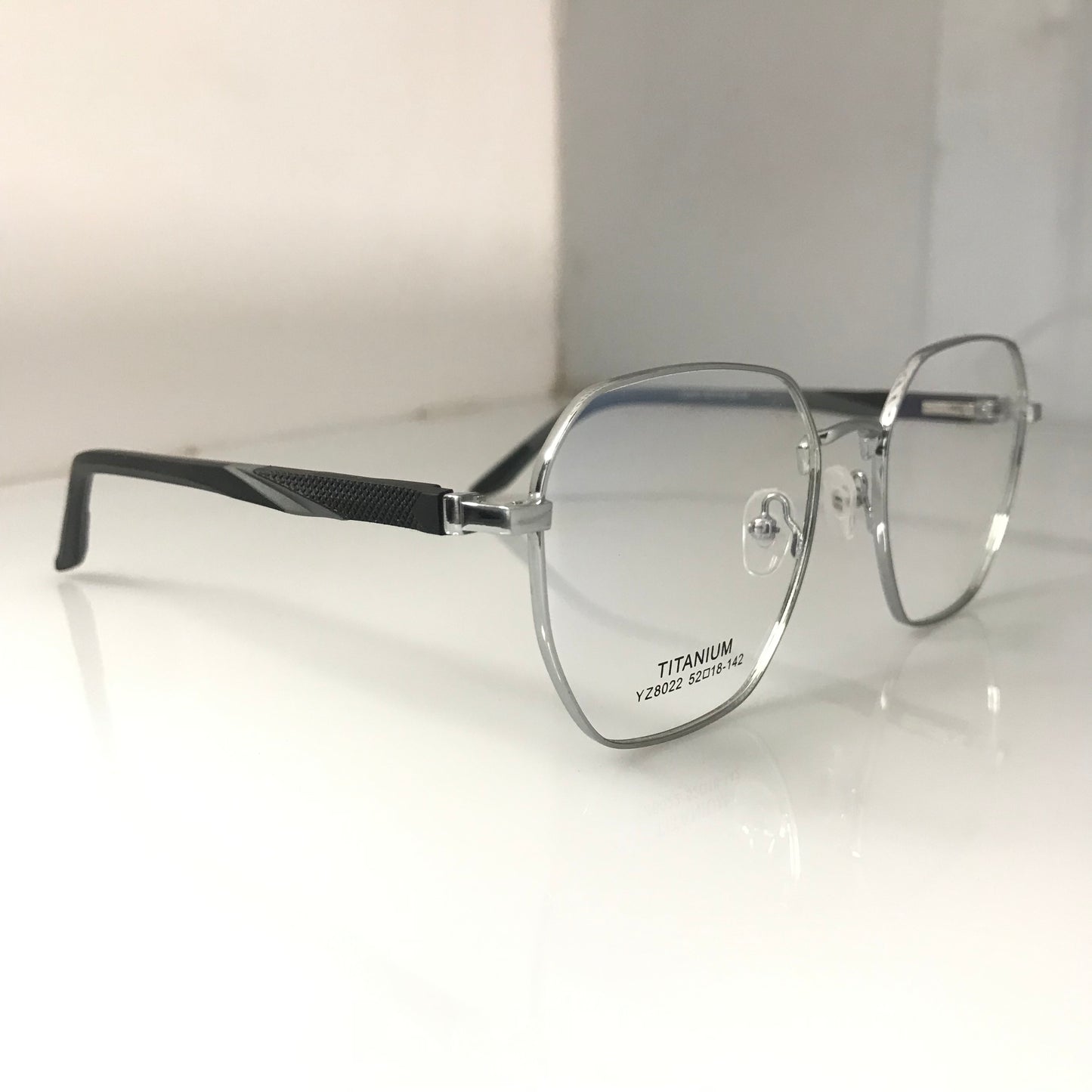 Executive Silver-Tone Glasses with metal frame