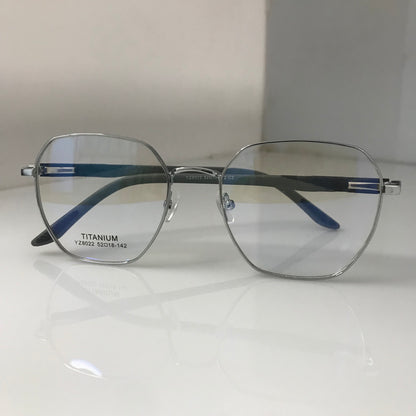 Executive Silver-Tone Glasses with metal frame